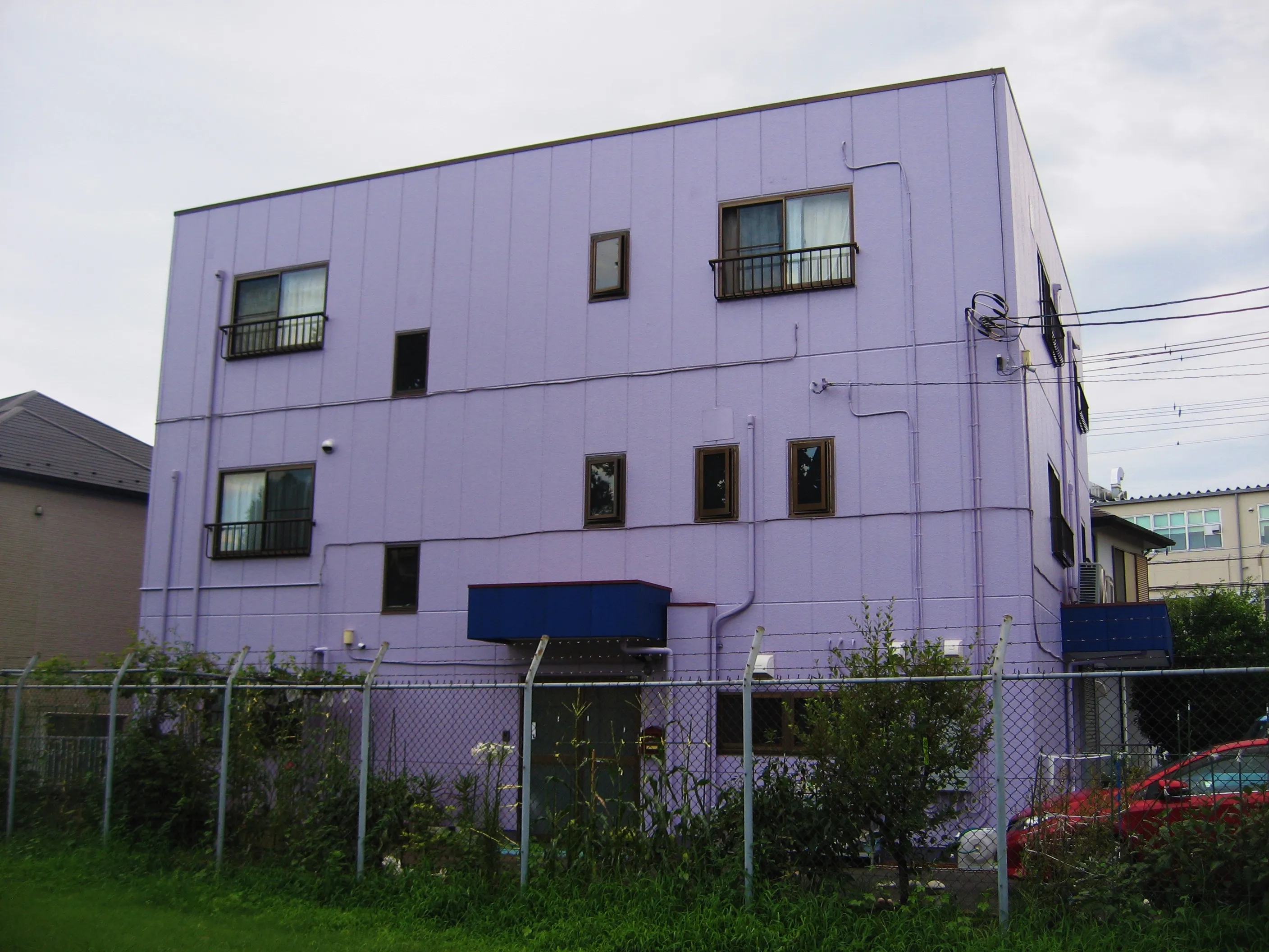 Purple Japanese Building